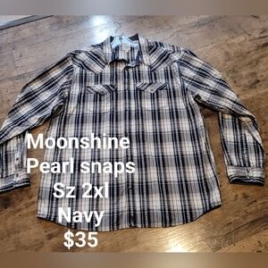 Moonshine mens western shirt sz 2xl